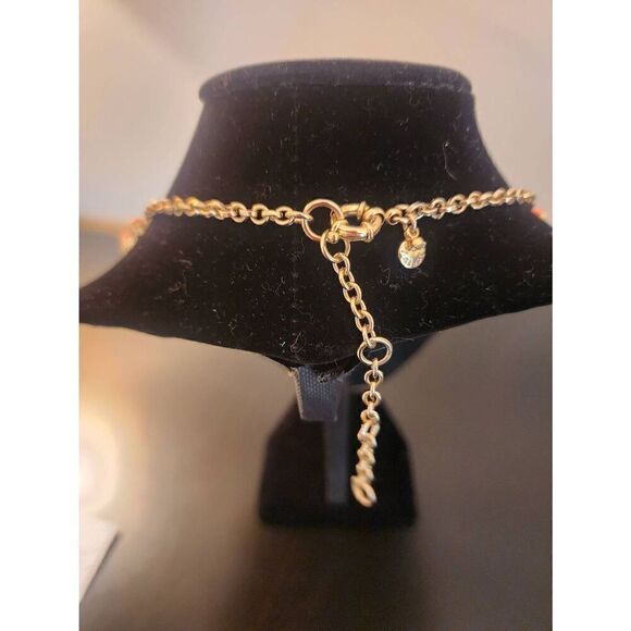 J.Crew coral statement necklace faux gold - Picture 3 of 7